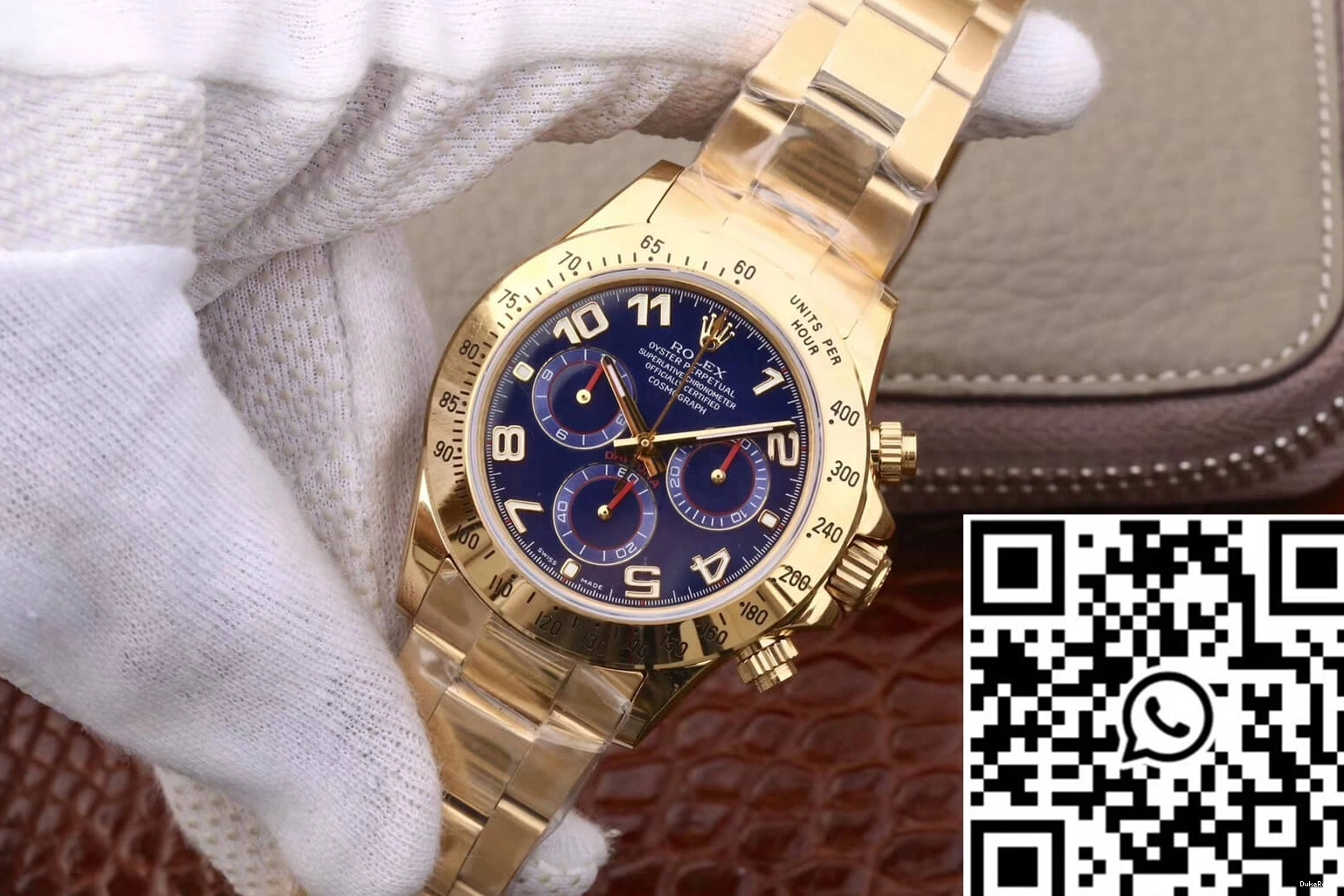 Factory Gold Daytona Rolex Blue JH 116528 Cosmograph Full Dial 1114